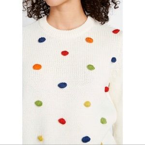 Modcloth Sweaters - ModCloth Blowing Bobbles Pom Pom Sweater Sz Large Modcloth Sweaters - ModCloth Blowing Bobbles Pom Pom Sweater Sz Large